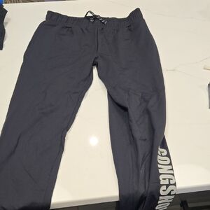 Kids' Black Joggers with Side Logo